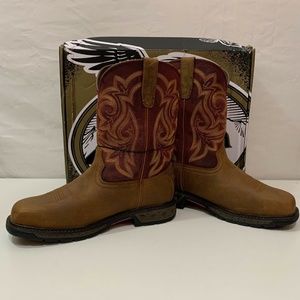 Georgia Boot Carbo-Tec LT WMNS Steel Toe Waterproof PullOn Work Boot 9.5 GB00387